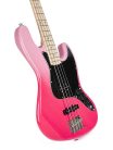 SBM1/PT SX Modern Series JB style electric bass guitar with gigbag, pink twilight