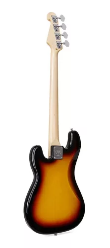 SBM2/3TS SX Modern Series PB style electric bass guitar with gigbag, 3 tone sunburst