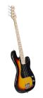 SBM2/3TS SX Modern Series PB style electric bass guitar with gigbag, 3 tone sunburst