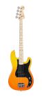 SBM2/BF SX Modern Series PB style electric bass guitar with gigbag, burning fire