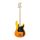 SBM2/BF SX Modern Series PB style electric bass guitar with gigbag, burning fire