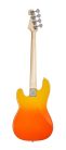 SBM2/BF SX Modern Series PB style electric bass guitar with gigbag, burning fire