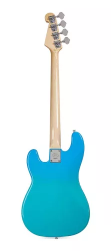 SBM2/BG SX Modern Series PB style electric bass guitar with gigbag, blue glow