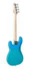 SBM2/BG SX Modern Series PB style electric bass guitar with gigbag, blue glow