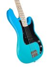 SBM2/BG SX Modern Series PB style electric bass guitar with gigbag, blue glow