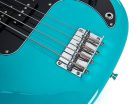 SBM2/BG SX Modern Series PB style electric bass guitar with gigbag, blue glow