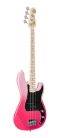 SBM2/PT SX Modern Series PB style electric bass guitar with gigbag, pink twilight