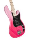 SBM2/PT SX Modern Series PB style electric bass guitar with gigbag, pink twilight