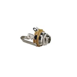   SC-12B Switchcraft  chassis connector jack, 3-pole, nickel, 6,3mm, .276 bushing depth, 3/8" 32 thread