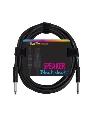 SC-210-10 Boston Black Jack speaker cable, black, jack - jack, 2 x 1,5mm, 10 meter