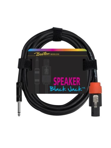 SC-220-1 Boston Black Jack speaker cable, black, jack + speaker twist, 2 x 1,5mm, 1 meter