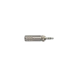   SC-35HDLNN Switchcraft  locking mini jack plug, 3,5mm 3-pole, cable inlet 6,4mm, nickel contacts