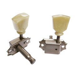   SD-90-SL-AN Gotoh Master Relic Collection machine heads for guitar, 3x left+3x right, ratio 1:15, aged keystone button, aged nickel