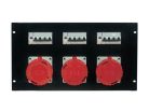 SDC-180 Proel  19 panel assembled, output, 6 one, 3 x sdc-2-pi +3 sdc-815(e,l.c.b.), 32a 250 Volt