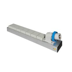   SDC-440 Proel  distribution block in aluminum box, 1 x sdc-850 and 7 x SCHUKO chassisd,