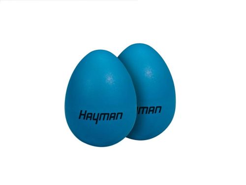 SE-1-BL Hayman  shaker eggs, plastic, pair, blue, 50 grams