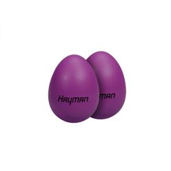SE-1-PP Hayman  shaker eggs, plastic, pair, purple, 25 grams