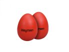 SE-1-RD Hayman  shaker eggs, plastic, pair, red, 20 grams