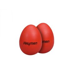 SE-1-RD Hayman  shaker eggs, plastic, pair, red, 20 grams