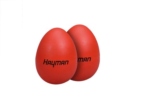 SE-1-RD Hayman  shaker eggs, plastic, pair, red, 20 grams