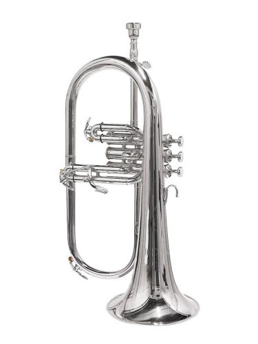 SE-1100-S Stewart Ellis Pro Series fluegelhorn, monel valves, silver plated, with soft case