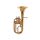 SE-1330-L Stewart Ellis Pro Series alto horn, monel valves, gold lacquer, with soft case