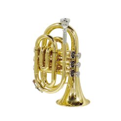   SE-1600-L Stewart Ellis Pro Series pocket trumpet, monel valves, yellow brass lacquer, with soft case