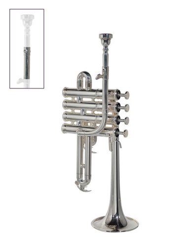 SE-1700-S Stewart Ellis Pro Series soprano trumpet, monel valves, silver plated, with soft case