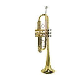   SE-1900-L Stewart Ellis Pro Series C-trumpet, monel valves, 7C mouth piece, yellow brass lacquer, with soft case