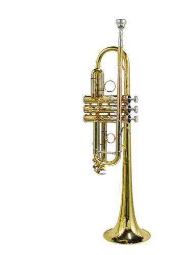 SE-1900-L Stewart Ellis Pro Series C-trumpet, monel valves, 7C mouth piece, yellow brass lacquer, with soft case