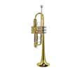 SE-1900-L Stewart Ellis Pro Series C-trumpet, monel valves, 7C mouth piece, yellow brass lacquer, with soft case