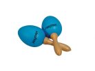 SE-2-BL Hayman  shaker eggs, plastic, pair, with handle, blue, 50 grams