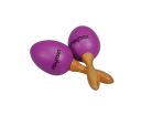 SE-2-PP Hayman  shaker eggs, plastic, pair, with handle, purple, 25 grams