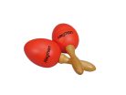 SE-2-RD Hayman  shaker eggs, plastic, pair, with handle, red, 20 grams