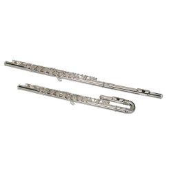   SE-200-SEU Stewart Ellis Pro Series flute, silver plated plus u-shape, E-mechanism, Pisoni pads, with soft case