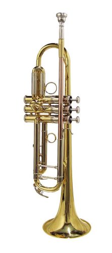 SE-2400-L Stewart Ellis Pro Series trumpet, monel valves, 5C mouth piece, yellow brass lacquer, with soft case