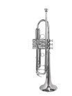 SE-2400-S Stewart Ellis Pro Series trumpet, monel valves, 5C mouth piece, silver plated, with soft case