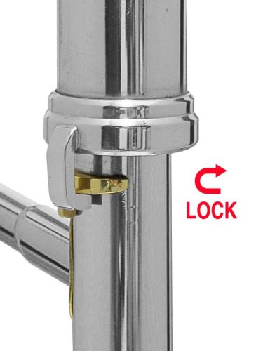 Stewart Ellis SE-2920-L Elite Series Tenorposaune in B/F – Goldlack, 13,89 mm Bohrung, Drehventil, 214 mm Schallstück, Softcase