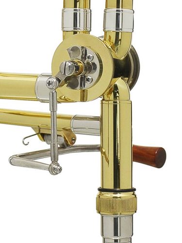 Stewart Ellis SE-2920-L Elite Series Tenorposaune in B/F – Goldlack, 13,89 mm Bohrung, Drehventil, 214 mm Schallstück, Softcase