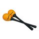 Hayman SE-3-OR – Ouă shaker, plastic, pereche cu mâner, portocalii, 40g