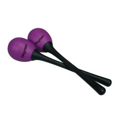   Hayman SE-3-PP – Ouă shaker, plastic, pereche cu mâner, mov, 25g