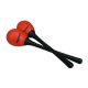 Hayman SE-3-RD – Shaker tojások, műanyag, párban, nyéllel, piros, 20 g