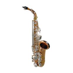   Stewart Ellis SE-710-RC Pro Series Altsaxophon – Rotkupfer, Pisoni-Polster mit Metallresonatoren, Unter-Oktavklappe, mit Softcase