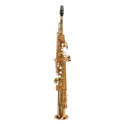   SE-740-L Stewart Ellis Pro Series soprano sax, 1-piece body, Pisoni pads, gold lacquer, with soft case