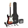 SE1SK-3TS SX  ST style electric guitar pack, 10W amp, bag, tuner, strap, cable & 6 picks, 3 tone sunburst