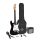 SE1SK-BK SX  ST style electric guitar pack, 10W amp, bag, tuner, strap, cable & 6 picks,  black