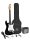 SE1SK-BK SX  ST style electric guitar pack, 10W amp, bag, tuner, strap, cable & 6 picks,  black