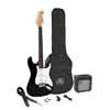 SE1SK-BK SX  ST style electric guitar pack, 10W amp, bag, tuner, strap, cable & 6 picks,  black