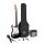 SE1SK-LHBK SX  LEFTHAND ST style e-guitar pack, 10W amp, bag, tuner, strap, cable & 6 picks,  black