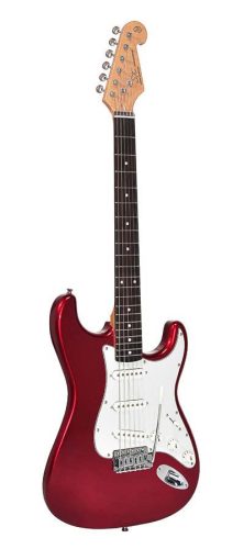 SE1SK34-CAR SX  3/4 ST style electric guitar pack, 10W amp, bag, tuner, strap, cable & 6 picks,  candy apple red